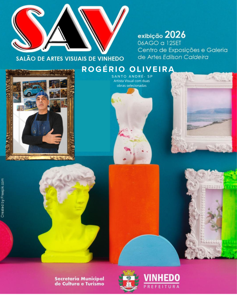 Imagem ilustrativa sobre o Salão de Artes Visuais de Vinhedo 2026.